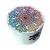 Cutie rotunda lemn cu model mandala 125430 Cutie rotunda lemn cu model mandala 125430