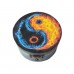 Cutie rotunda cu model Yin Yang 132139